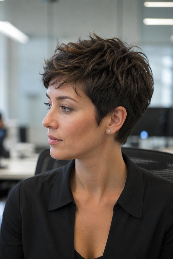Textured pixie cut 2