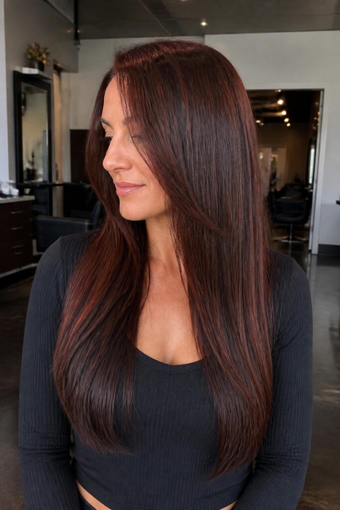 Auburn with chocolate lowlights 683x1024 1