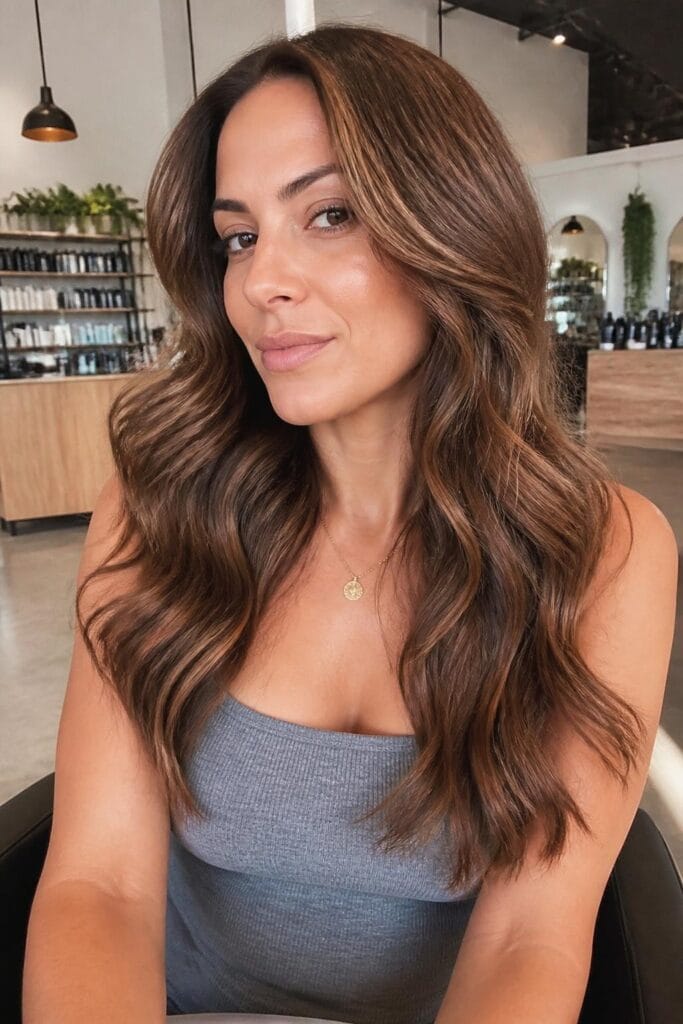 Cinnamon brown with chocolate lowlights 683x1024 1