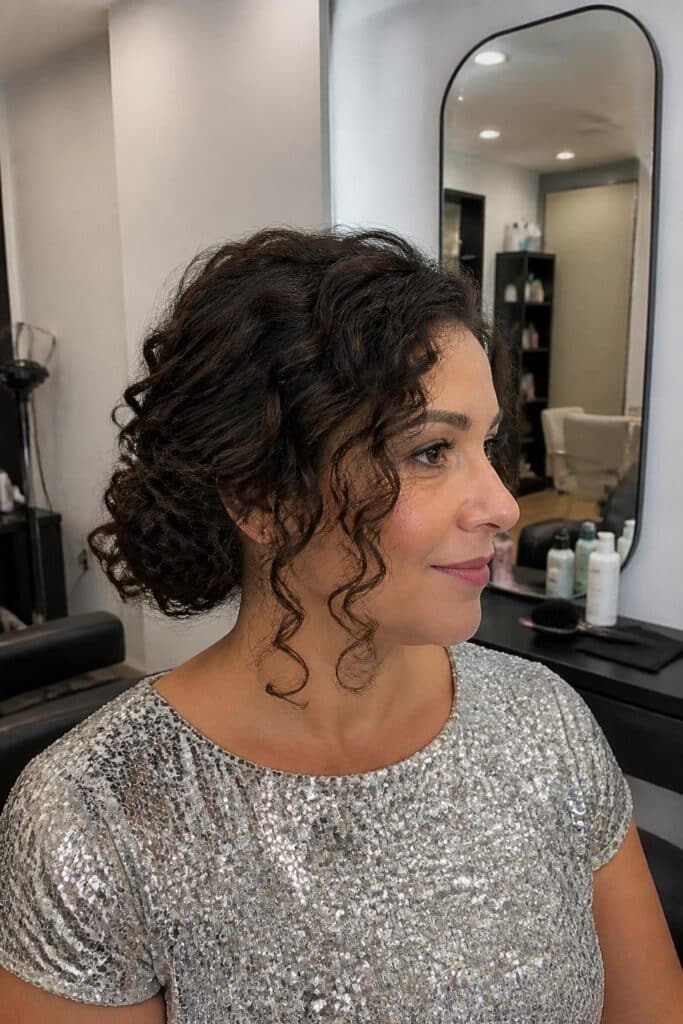 Curly chignon with side part 683x1024 1