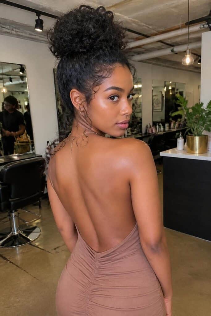 Curly high bun with tendrils 683x1024 1
