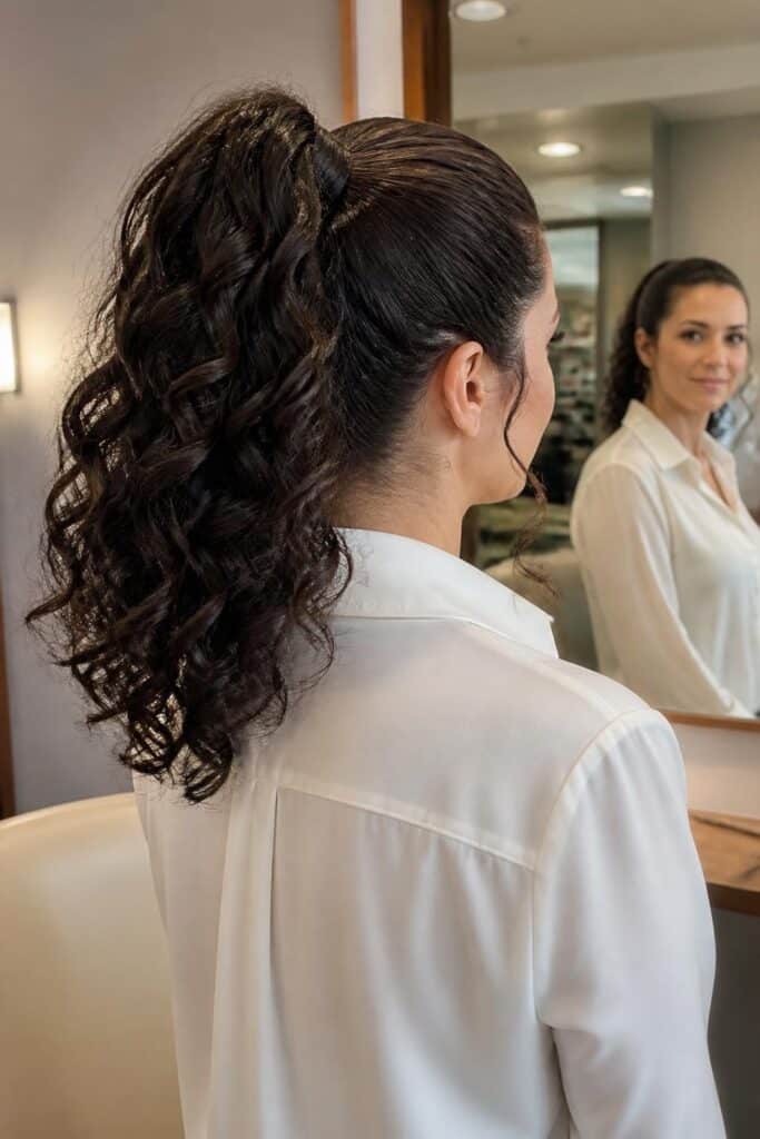Curly high ponytail with wrapped base 683x1024 1
