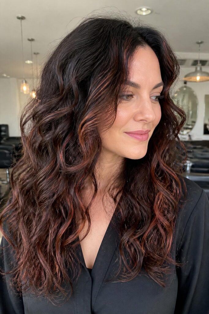 Dark auburn with rose gold accents 683x1024 1