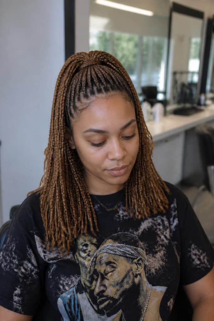Half up half down braids with weave 683x1024 1