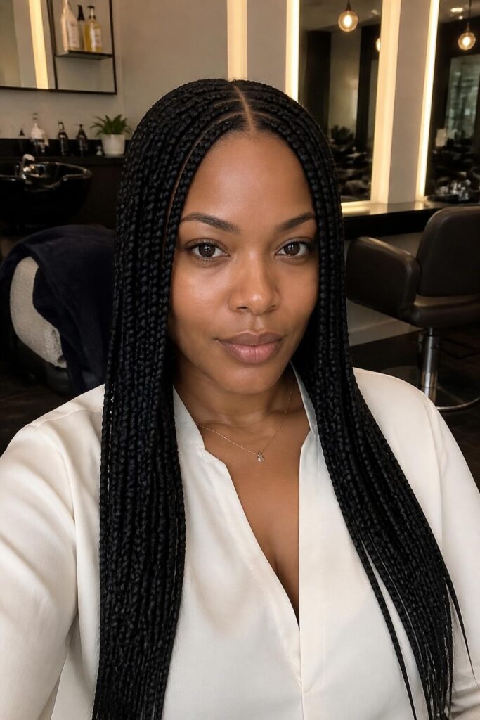 Knotless box braids with a middle part 683x1024 1