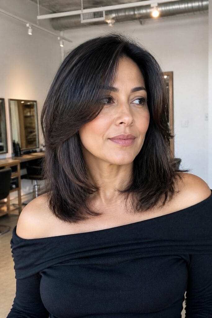Layered lob with face framing curtain bangs 683x1024 1