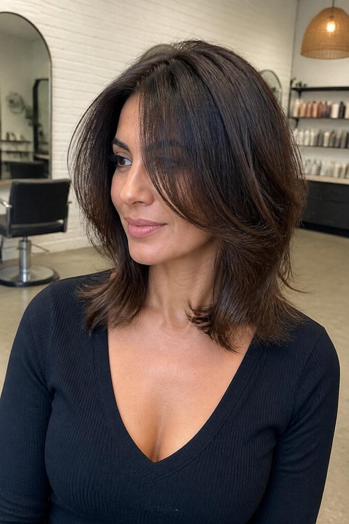 Layered lob with long face framing pieces 683x1024 1