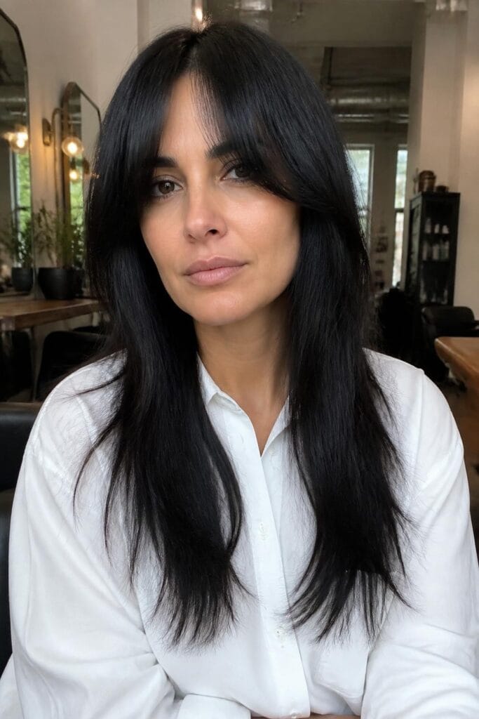 Long curtain bangs with blunt layers 683x1024 1