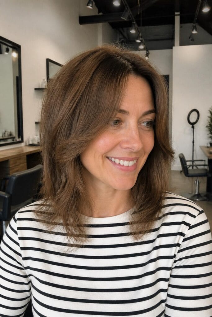 Long curtain bangs with layered lob 683x1024 1