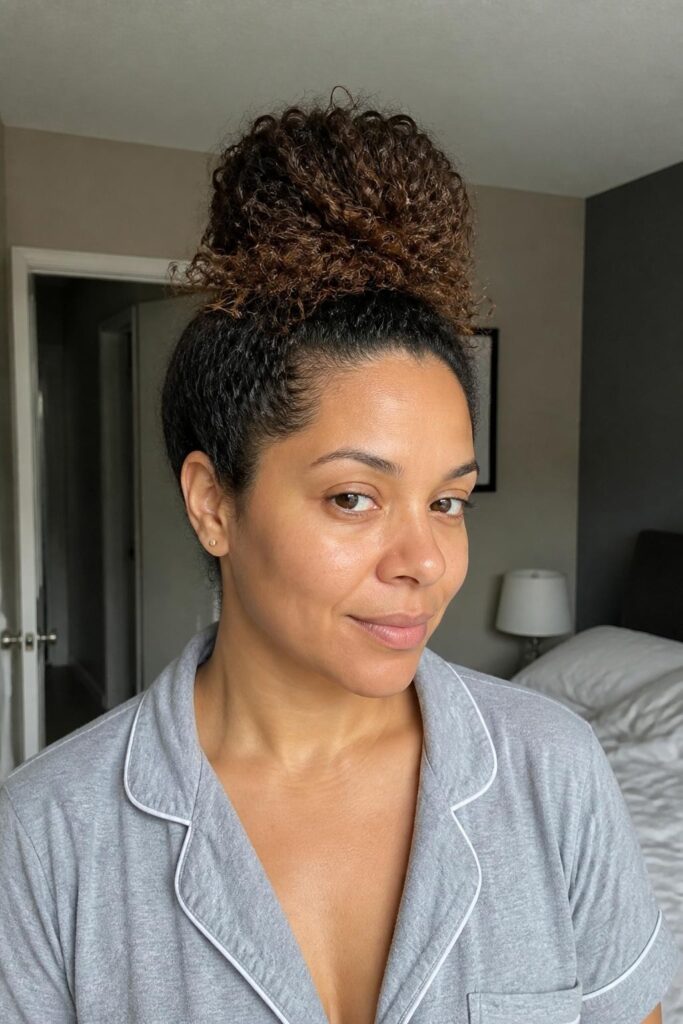 Pineapple updo for sleeping 683x1024 1