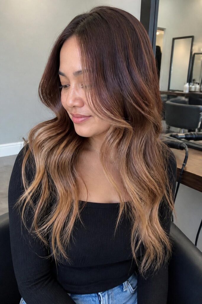 Rose brown with caramel balayage 683x1024 1