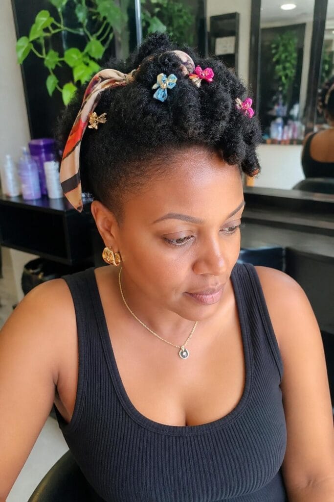 Short natural hair with accessories 683x1024 1