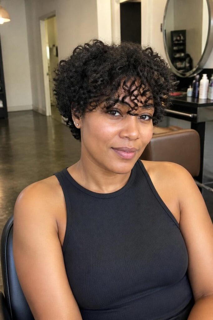 Short natural hair with curly bangs 683x1024 1