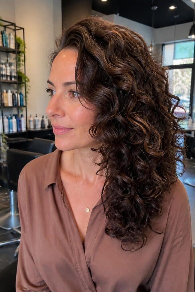 Side swept curls with a deep part 683x1024 1