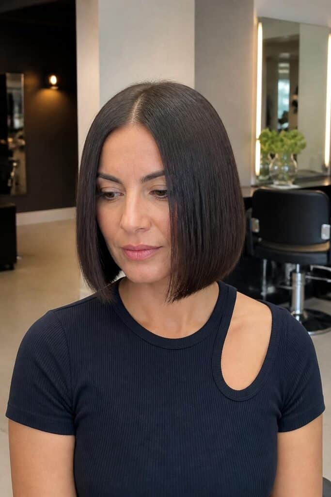 Sleek bob with center part 683x1024 1