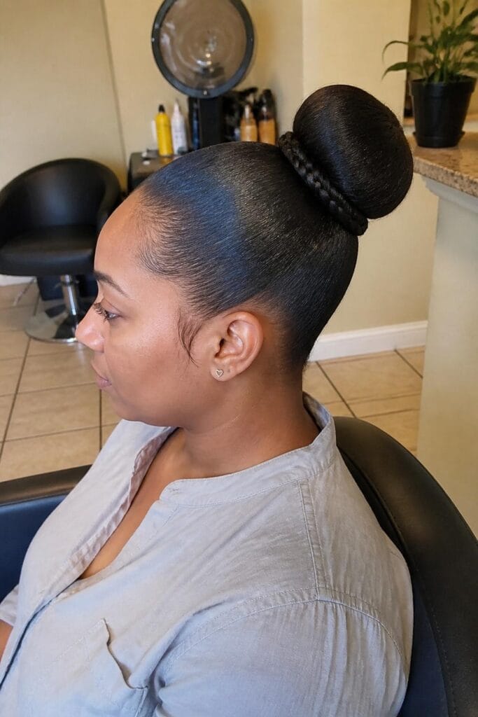 Sleek bun with braided accent 683x1024 2