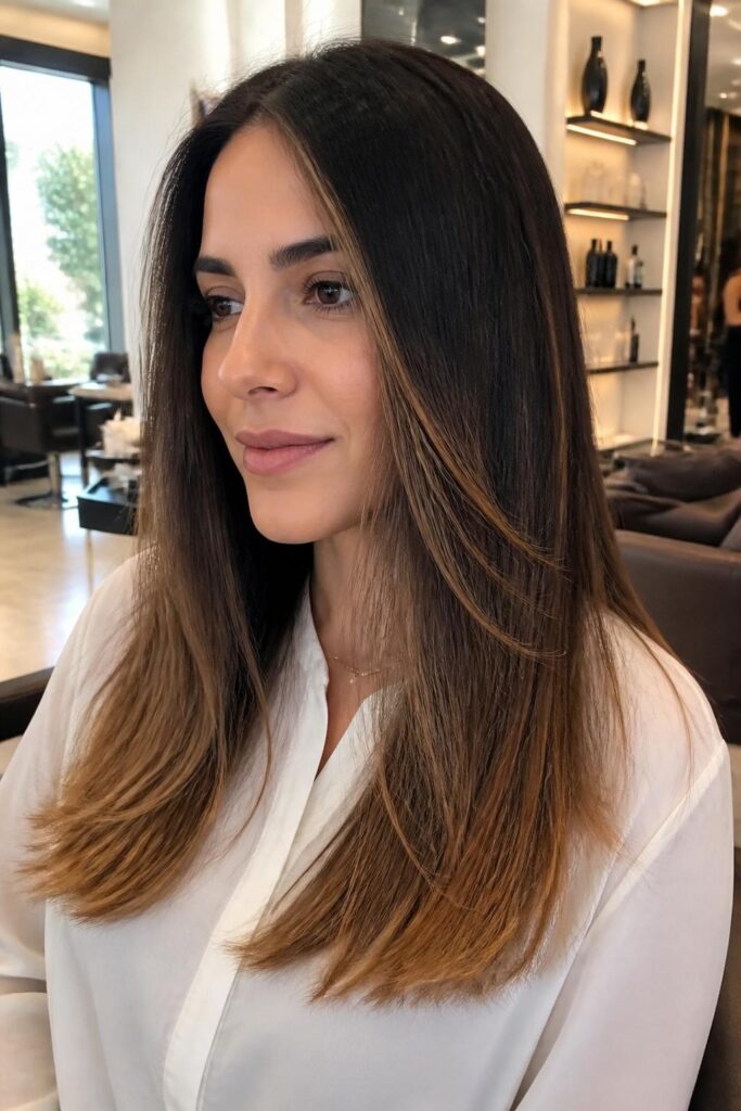 1. Caramel ombre