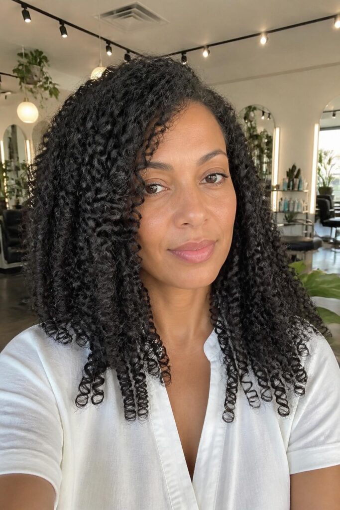1. Wash and go with a twist