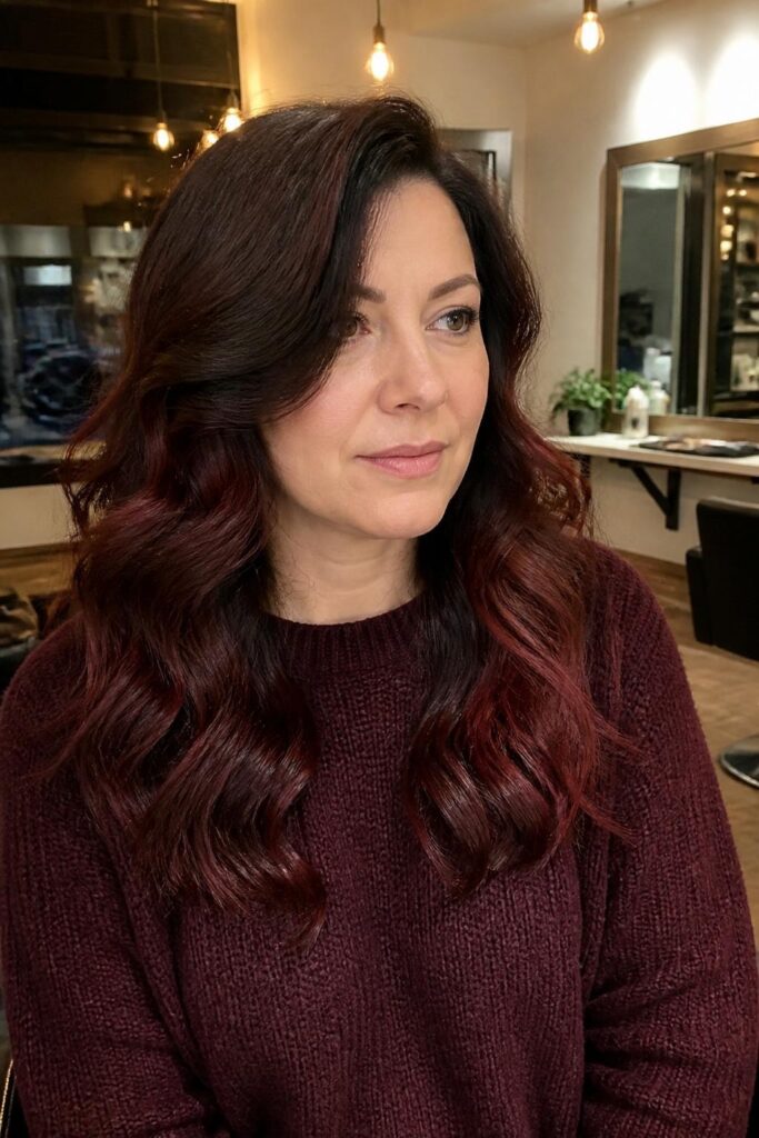 10. Mahogany ombre