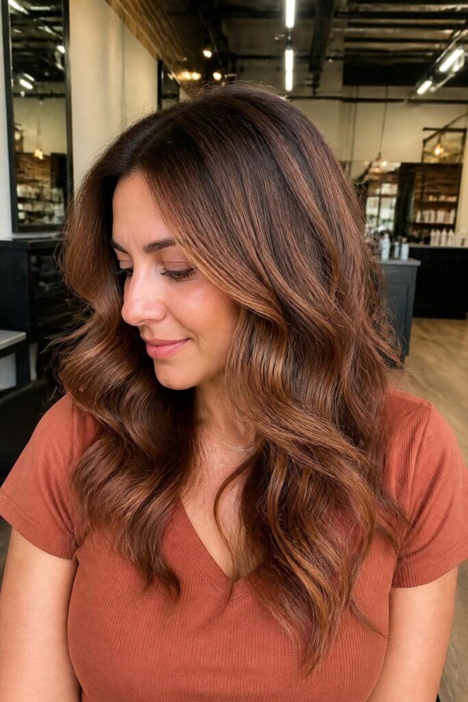 11. Cinnamon dark blonde for olive skin