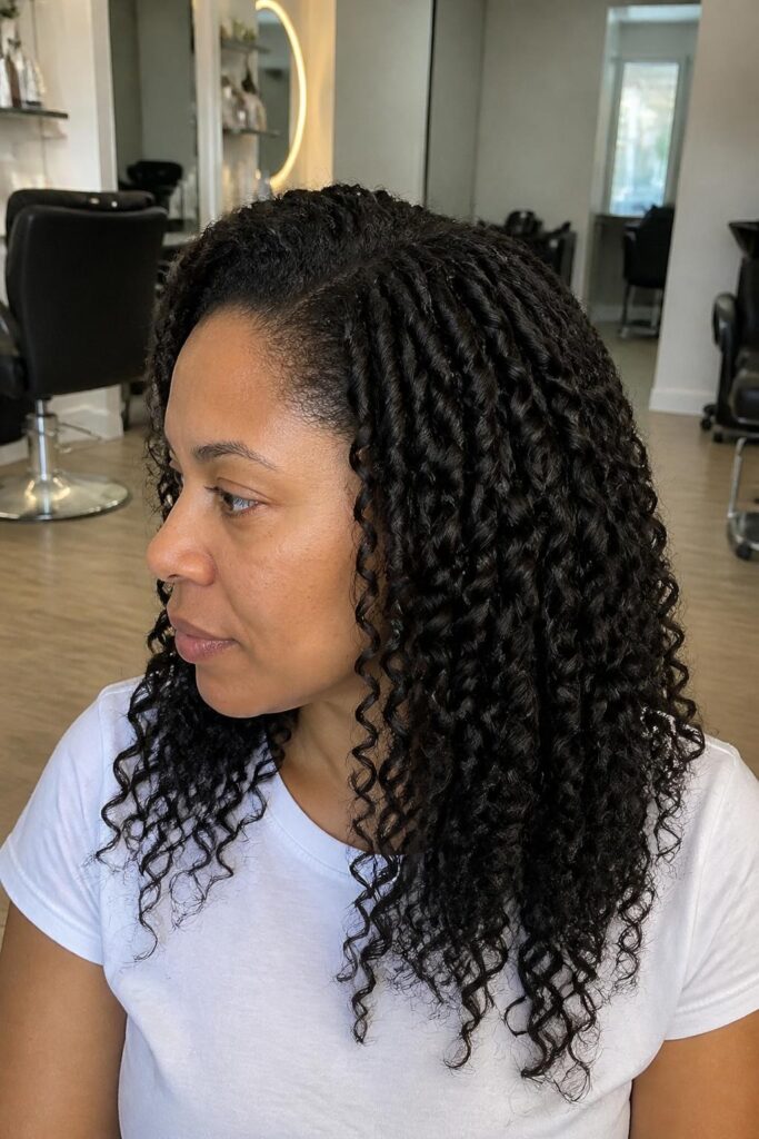 12. Flat twist out