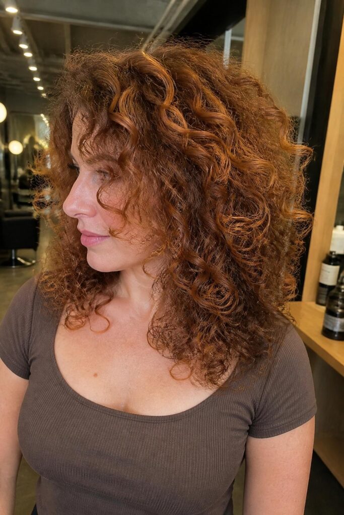 13. Auburn and copper curls
