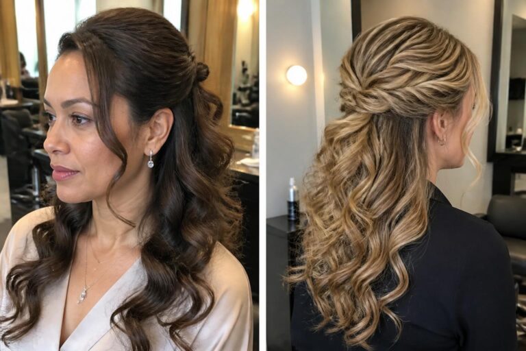 14 elegant half pony hairstyles for wedding