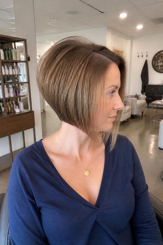14. Inverted bob with volume crown