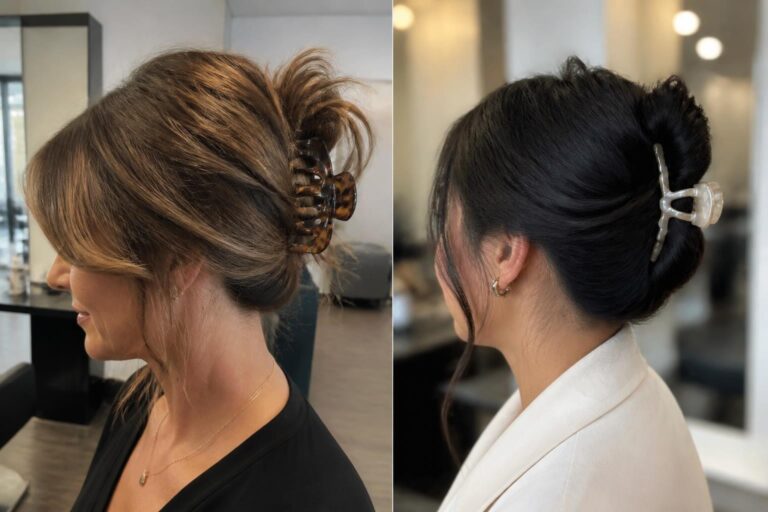 15 cute claw clip hairstyles for fine hair that add instant volume