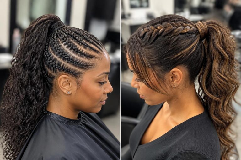 15 french braid ponytail hairstyles for an effortlessly chic look