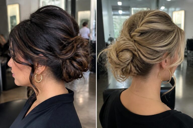 15 quick updos for medium length hair that stay all day