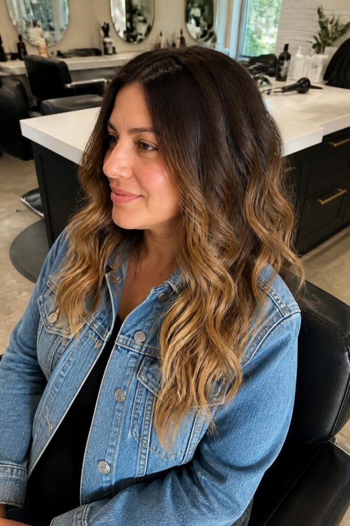 2. Honey blonde ombre