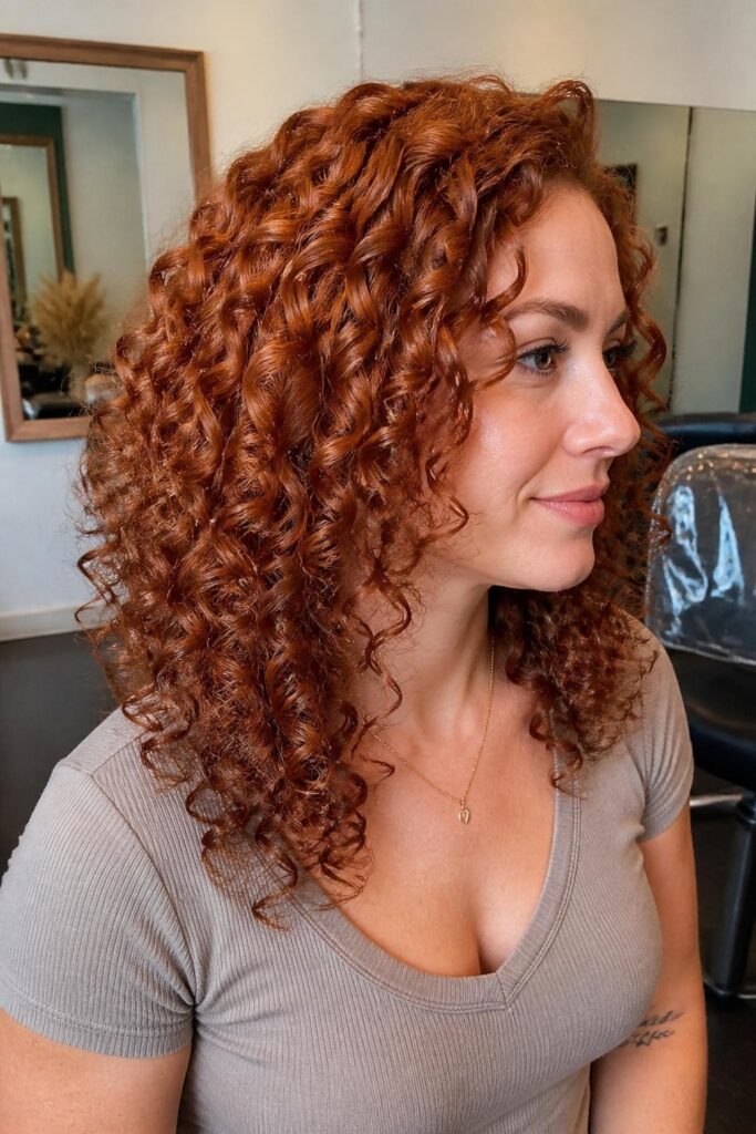 3. Copper auburn ringlets