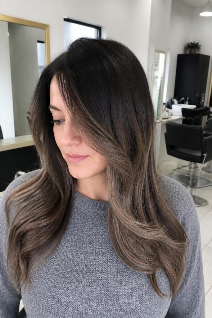 4. Ash brown ombre