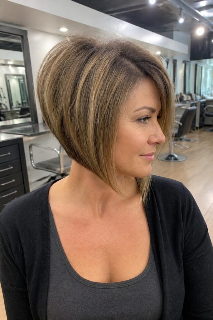 4. Stacked bob with graduated layers