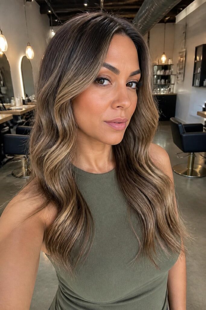 5. Bronde dark blonde for olive skin