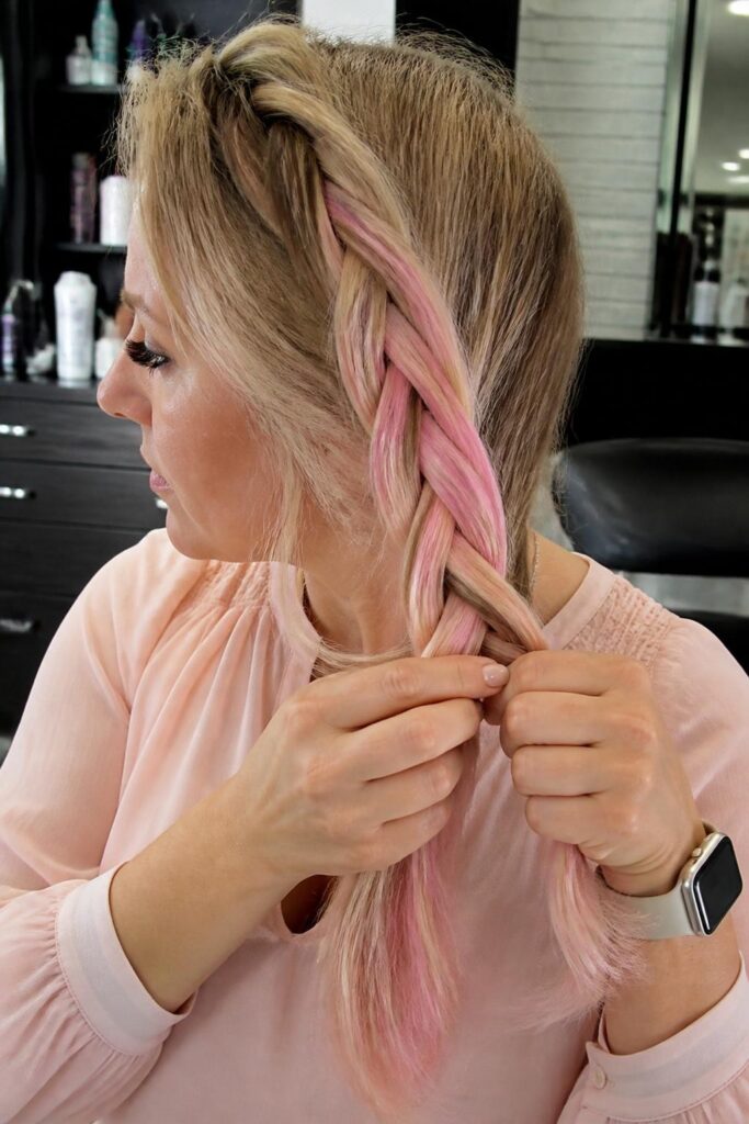 6. Cotton candy pink underlights