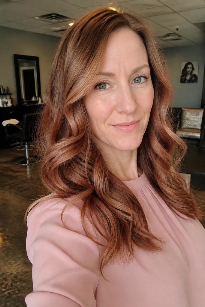 6. Strawberry dark blonde for fair skin