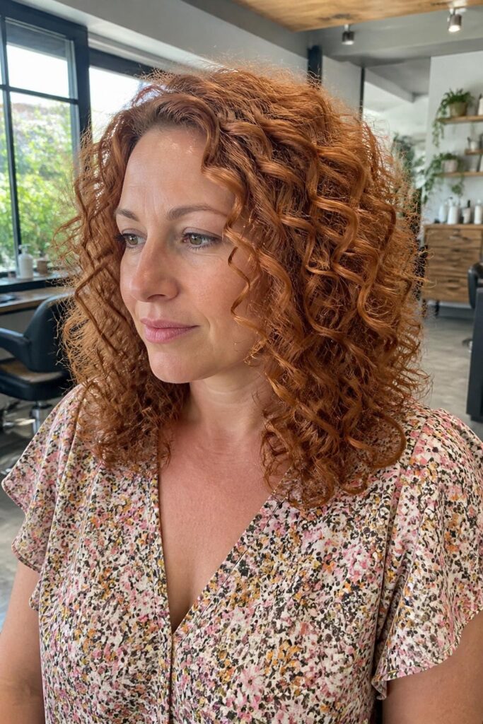 8. Rose auburn curls