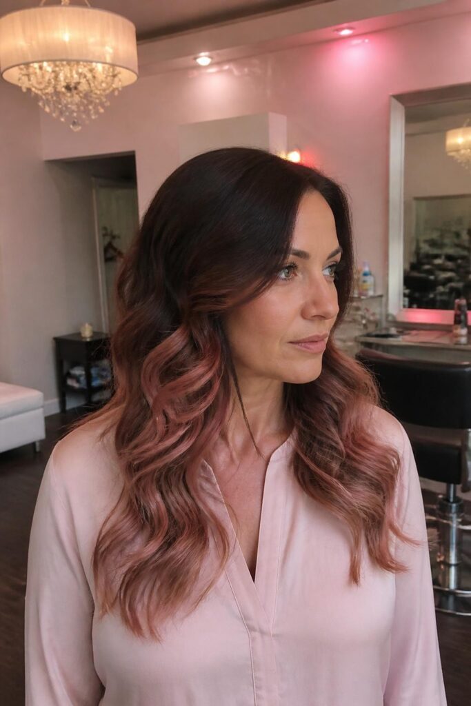 8. Rose gold ombre