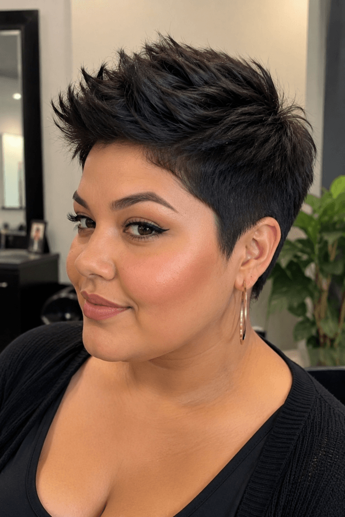 Tapered cut with faux hawk