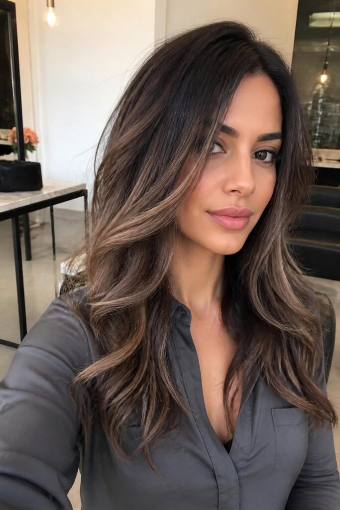Ash brown highlights