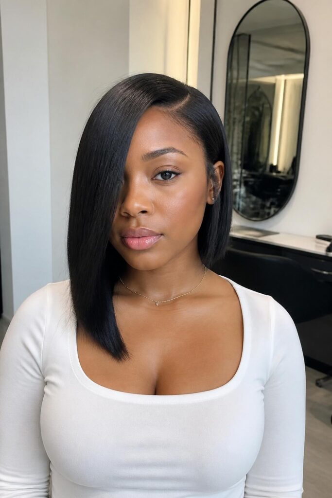 Asymmetrical bob