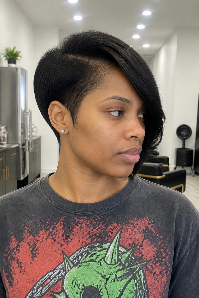 Asymmetrical bob