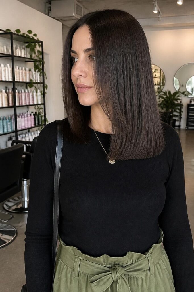Blunt cut with subtle layers