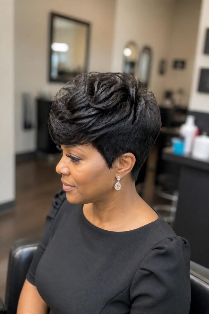 Bouffant pixie