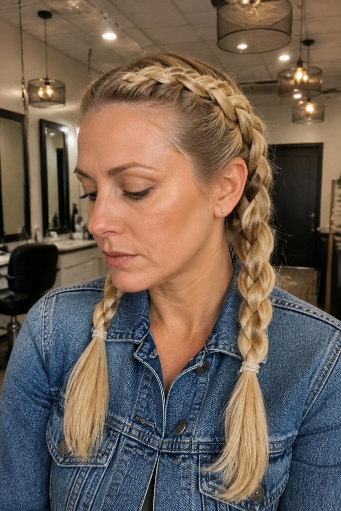 Braided low pigtails