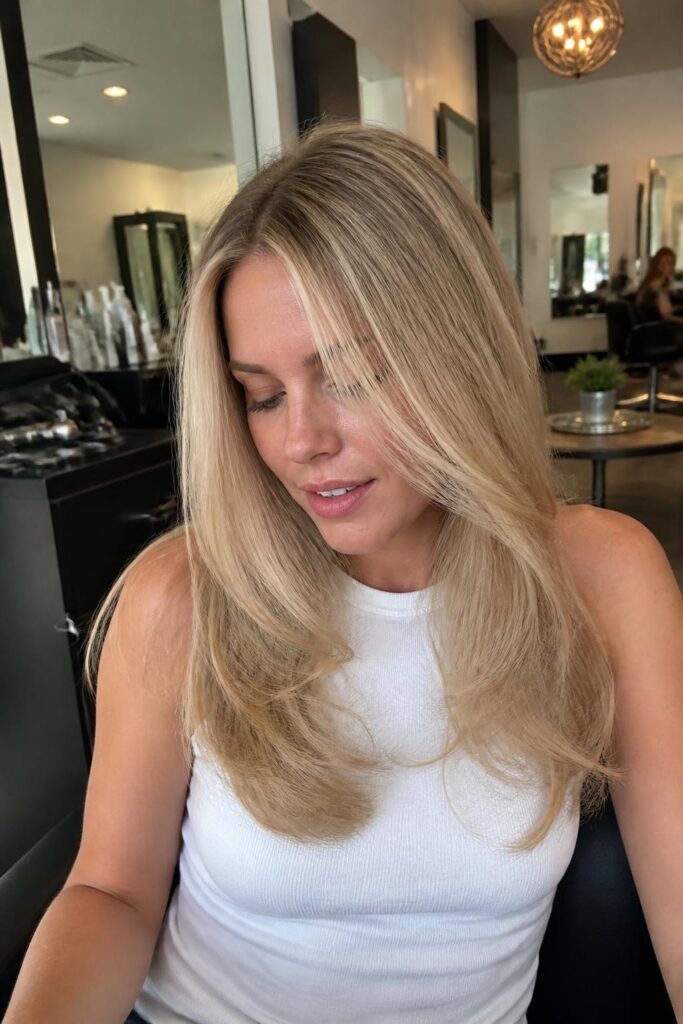 Butter blonde babylights