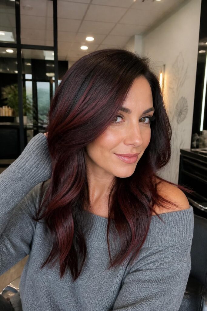 Chocolate cherry highlights