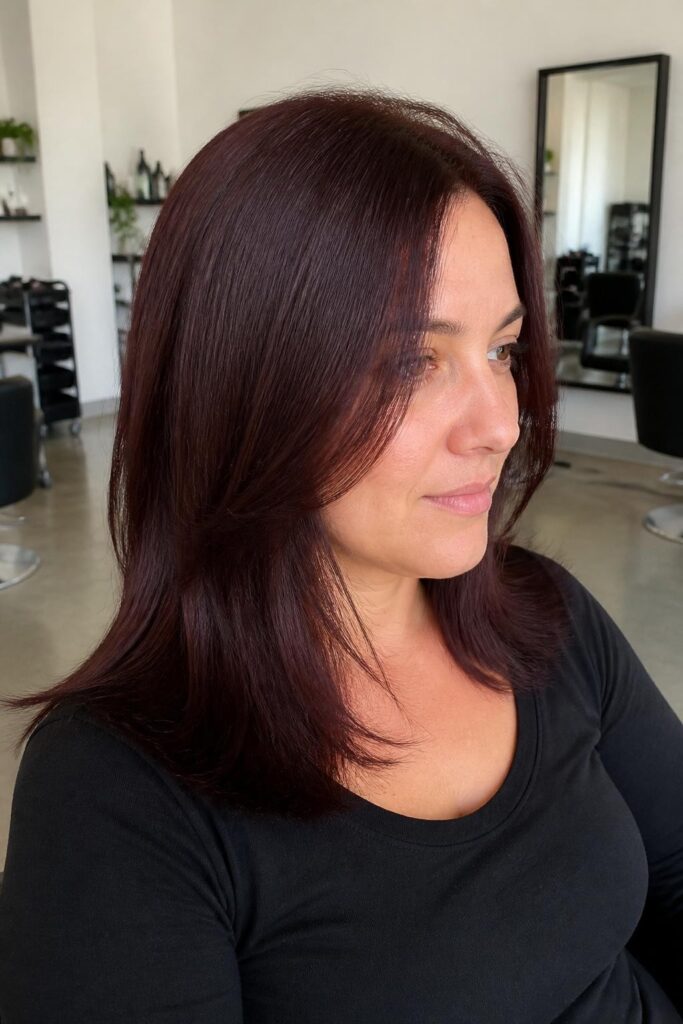 Classic dark cherry coke all-over color